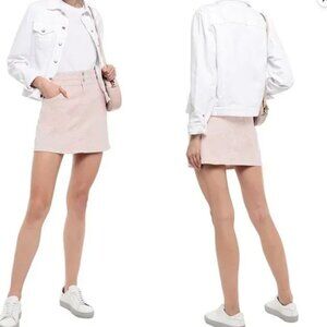 Current/ elliott Pink animal Print Mini Skirt 24